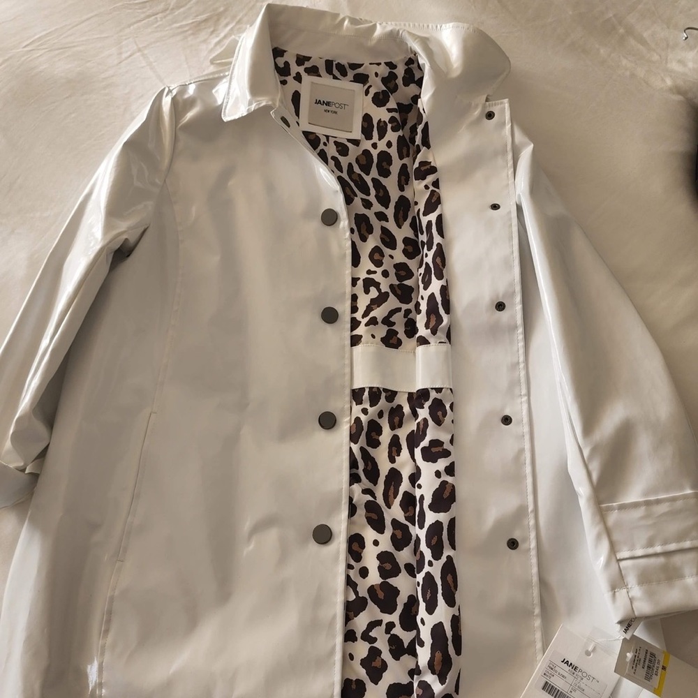 Janepost White Rain Jacket Princess Slicker